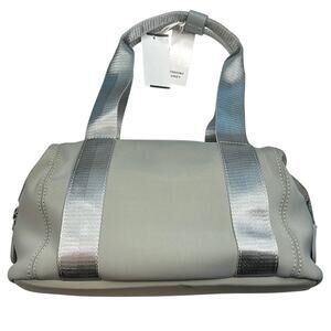 Nico & Olive Small Gray Duffel Bag w/ Double Handles & Removable Strap, NWT